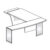 Desk with Curved Return
