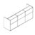 L2700 x D750 x H1100 (Desk with Element)