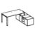 Desk with Large Credenza Unit