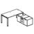Desk with Small Credenza Unit