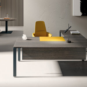Lorenzo – Veneer Top Executive Desk With Goalpost U Legs 3