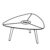 Triangular Shape Table (6 Persons)