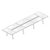 Wood Veneer Extra Large Rectangular Shape Table (18,20 and 22 Persons)