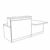 Small Desk with Left Side DDA Access Unit (When Seated)