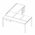 Desk with Leather Inlay, Return and Supporting Pedestal (Plain Back, Right Side)