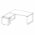 Desk with Return and Supporting on Combination Unit (Left Side)