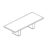 Medium Rectangular Shape Table (8 and 10 Persons - Wood Finish Top)