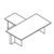 Desk with Briefing Table and Raised Modesty