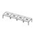 Extra Large Rectangular Shape Table (3 Middle Panel Leg, 16 Persons)