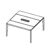 Square Shape Table (4 Persons)
