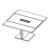 Square Table with Leather Insert (4 Persons)