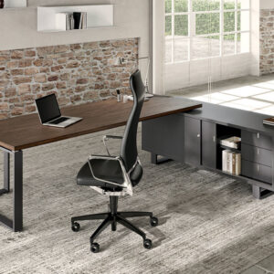 Romilda 1 L Shaped Legs Executive Desk With Optional Credenza Unit Main Image