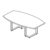 Small Barrel Shape Table (6 and 8 Persons - L Legs )