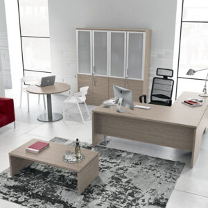 Amo Slab Legs Executive Desk With Modesty Panel Main Image