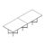 Medium Rectangular Shape Table (10 Persons)