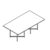 Small Rectangular Shape Table (6 and 8 Persons)