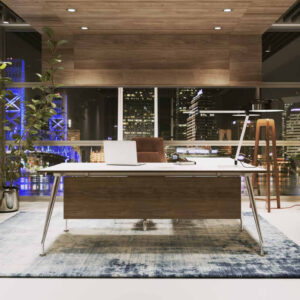 Serene – Executive Desk With Optional Return And Credenza Unit 01