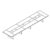Large Rectangular Shape Table (with Glass Insert, 14 Persons)