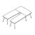 Media Meeting Table (Powder-Coated legs, 10 and 12 Persons)