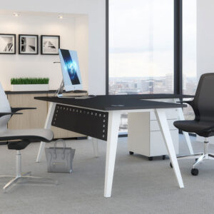 Eash Executive Desk With Optional Return And Pedestal Unit Main Img