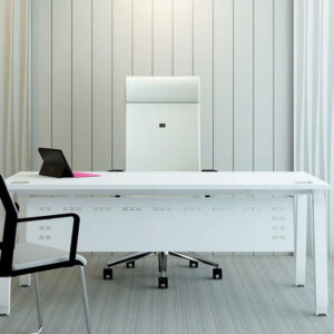 Eashta Executive Desk With Optional Pedestal And Modesty Panel Main Img
