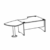Desk With Bow Extension Meeting Table