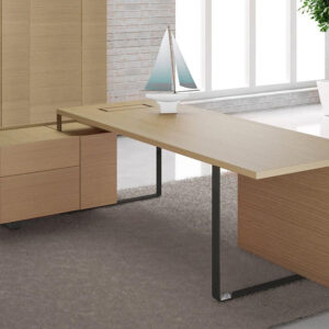 Fabrice Executive Desk With Modesty Panel And Credenza Unit Featured Image 6