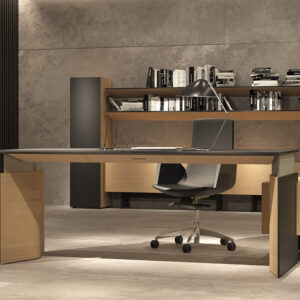 Fabron 1 Operational Desk With Height Adjustable Panel Legs And Operational Credenza Main Image