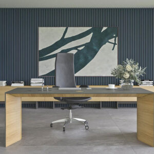 Fabron Executive Desk With Panel Legs Main Image01