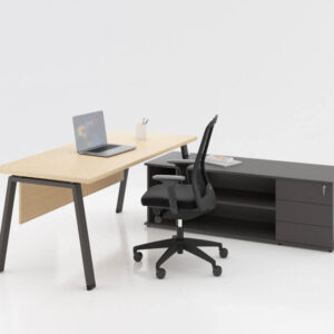 Carita 1 A Legs Executive Desk With Optional Modesty Panel And Credenza Unit 6