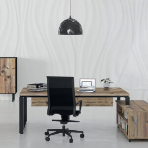 Nabila Executive Desk With Optional Credenza Unit