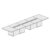 Extra Large Rectangular Shape Table (16 and 18 Persons, with Glass Base Lag)