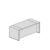 Desk with High Modesty Panel (Melamine Top & Melamine Modesty Panel)
