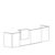 Medium Desk With one Regular Height Overhang Panel