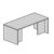 Desk with 2 Modesty