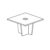 Square Shape Table (4 Persons - Plus Legs)