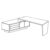 Desk without Leather Insert and with Credenza Unit