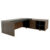 Desk With Credenza Unit and Modesty Panel ( With Leather Insert D820)