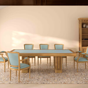 Josephine 1 – Classic Round And Rectangular Shaped Meeting Table Main Img