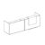 Medium Desk With One Regular Height Overhang Panel