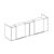 Medium Desk With Two Full Height Overhang Panel