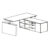 Desk with Large Credenza Unit
