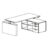 Desk with Small Credenza Unit