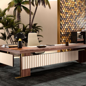 Narco Executive Desk With Modesty Panel And Optional Return And Credenza Unit