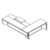 Desk with Eco-Leather Insert and Stand-free Return