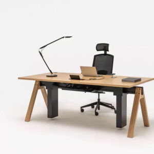 Vincenzo 2 Height Adjustable Executive Desk With Optional Credenza Unit,pedestal And Modesty Panel Main01 Img
