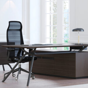 Adelmo Executive Desk With Modesty Panel And Optional Credenza Unit Main Image