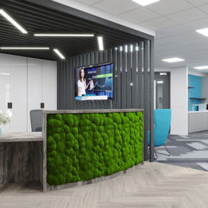 Serena Curved Reception Desk With Wheelchair Access Unit