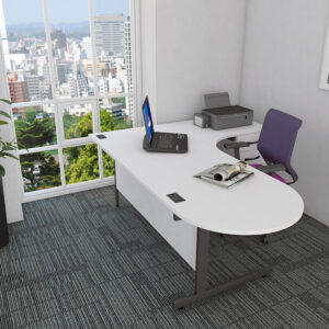 Tasso 1 D Shape Ended Radial Executive Desk