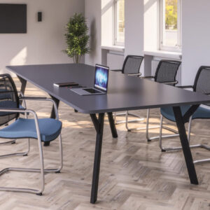 Novara 3 – Rectangular, Elliptical And Pear Shaped Meeting Table With Multiple Leg Options 03